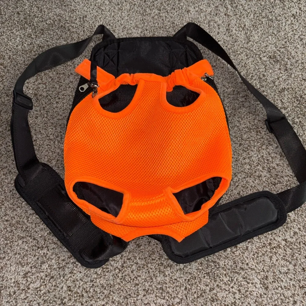 Orange Pet Carrier Backpack